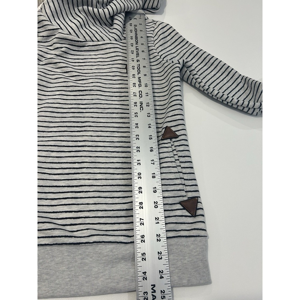 NAKETANO Darth X Striped Funnel Neck Pullover Hoodie Sweatshirt Size Small - Picture 7 of 7